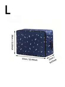 1Pc Large Capacity Storage Bag,Oxford Cloth Quilt Storage Bag, Quilt Travel Moving Storage Packing Bag, Clothes Luggage Storage Bag, For Seasonal Storage And Organization - Blue - View 13