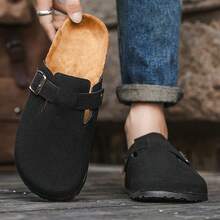 2025 男女通用黑色 Birkenstocks Soft Wood 休闲拖鞋，加大码 - 黑色 - 查看 9