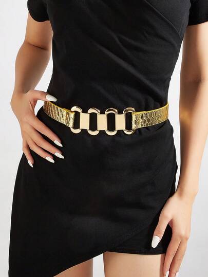1pc Street Style Chain Decor Waist Belt, Suitable For Halloween, Summer, School Autumn And Other Occasions