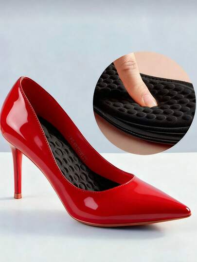 QKC 1 Pair Super Soft, Breathable, Moisture-Wicking Insoles For High Heels, Comfortable For All Seasons, Can Be Trimmed For Casual Shoes