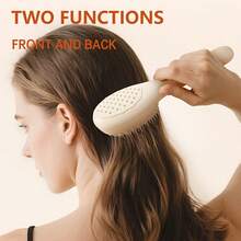 1PC Self Cleaning Retractable Massage Hair Brush, Magic Hair Comb For Hair Debris And Scalp Cleaning, Anti-Static Scalp Massage Portable Comb, Volumizing, Suitable For Home And Salon Use, Easy Styling, Comfortable Handle, Suitable For All Hair Types