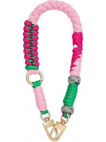 Colourful Keychain Wristlet For Women Cute Woven Wrist Key Lanyard Strap For Car Keys Handbag Denim JeansChristmas - A - 查看 1