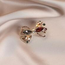 1pc Shiny Bohemian Zinc Alloy Flower & Animal Brooch, Suitable For Women To Wear Casually In Spring, Summer, Autumn And Winter - Multicolor - View 8