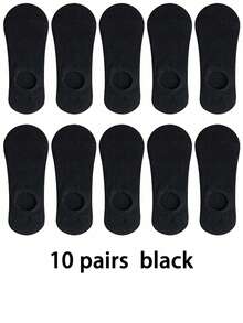 5/10/15 双男士隐形袜，休闲透气低帮内衬袜，适合日常穿着、节日、户外、夏季 - 彩色 - 查看 8