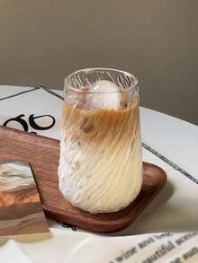 1 cană de cafea din sticlă cu capacitate mare, cană Latte Art de înaltă calitate, cană inovatoare groasă pentru băuturi reci, Crăciun, Anul Nou, Ramadan - Multicolor - Vizualizare 11