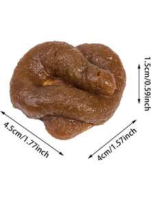 1/2/3pcs Poopy Toy, Realistic Brown Fake Poop, Floating April Fools' Day Prank, Perfect Gag Gift
