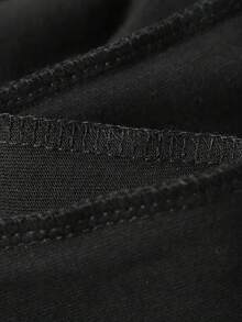 Envío dentro del país con entrega al día siguiente. Camiseta de cuello redondo y manga corta para hombres, nueva colección de verano, cómoda y transpirable, diseño versátil con corte amplio, ideal para crear looks casuales y adornada con estampados modernos y de moda. - Negro - Ver 6