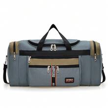 Nueva bolsa de viaje de moda, bolsa deportiva, de yoga, de gimnasio, de hombro, impermeable, de gran capacidad, de estilo minimalista y versátil, conúltiples bolsillos, para viajes, - Beis - Ver 6