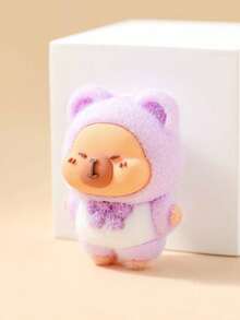 Cartoon Capybara süße Dekofigur für den Schreibtisch (Innenmaterial weiches Gummi, nicht Plüsch gefüllt) - Verschiedenfarbig - Übersicht 9