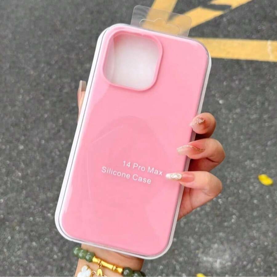 Velvety Silicone Case, Soft Touch And Premium Protection - 粉色 - 查看 1