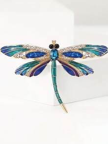 1 chiếc ghim cài áo hình chuồn chuồn pha lê xanh thời trang - Ghim cài áo hình côn trùng tráng men cổ điển, chất liệu hợp kim kẽm, không giặt được - Phụ kiện và quà tặng thời trang. Thích hợp cho... - Nhiều màu - Xem 9