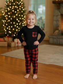 Young Girls Pajamas - Rojo y Negro - View 5