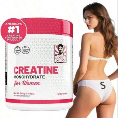 5000mg Creatine Monohydrate Powder Optimized For Women +2000mg Collagen +1g BCAA 2:1:1 (No Fillers) Supports Lean Muscles & Recovery, Pump, Energy & Stamina - Micronized, Natural & Made In USA