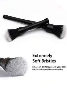 Ultra Soft Car Interior Cleaning Brush, High-Quality Lint-Free And Scratch-Free Cleaning Brush, Long Fur Handle, Suitable For Cleaning Dashboard Vents, Leather And Center Console, Perfect For Removing Dust, Debris And Fine Surfaces, Essential Cleaning Tool For Professional Auto Detailers And Car Enthusiasts.