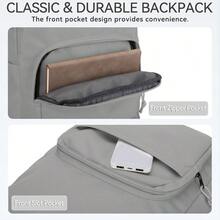 Backpack For Men Women Water Resistant Lightweight Classic School Backpack For Teens Casual Travel Daypack For Sports Hiking - Gray - View 4