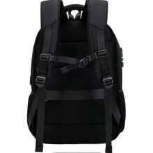 ACO Unisex Semi-Waterproof Laptop Backpack, With Reinforced Material, Security Lock And Anti-Theft Feature. - 黑色 - 查看 4