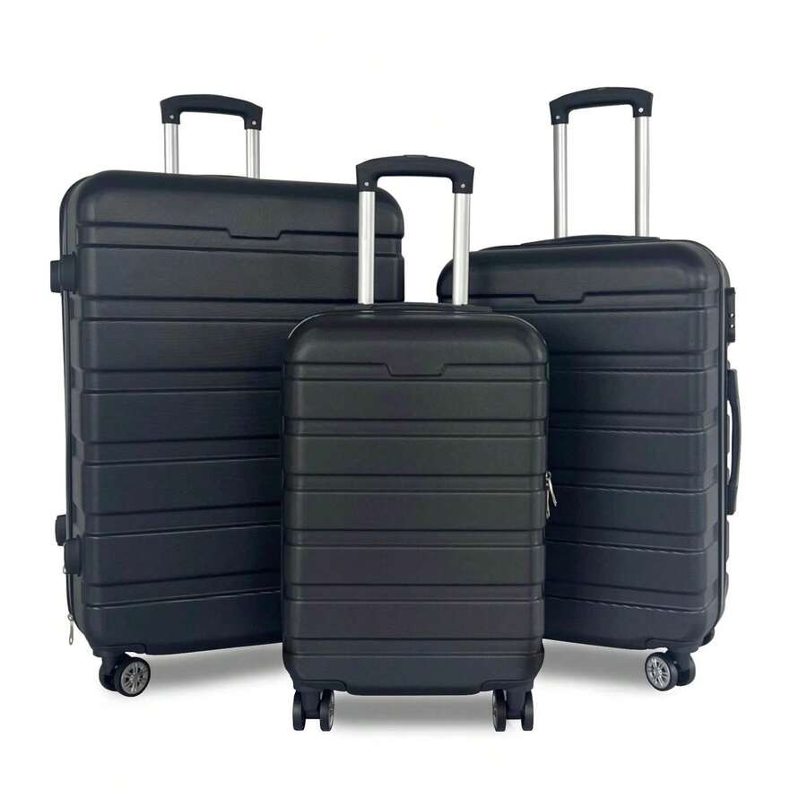 NEW! 20", 24", 28" 3pc Hard Shell ABS Luggage Suitcase Set With TSA Lock - Multicolor - View 1