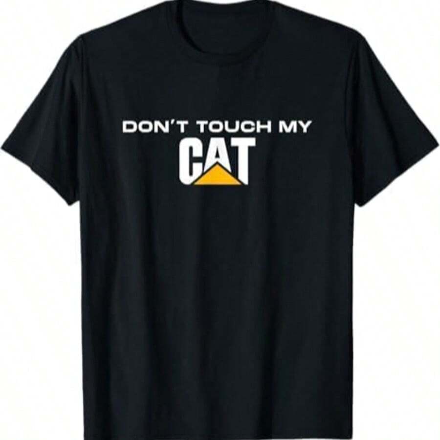 Dont Touch My CAT Operator Driver Fan Caterpillar T-Shirt - 黑色 - 查看 1
