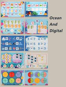 (需成人组装)1本适合3岁以上儿童的多主题互动游戏书,包含动物、车辆、恐龙等图案,附赠互动贴纸,适合学龄前儿童,包含数字和字母配对游戏,是送给孩子的绝佳礼物。 - 彩色 - 查看 8