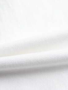 Young Boy Beige Wide Leg Cargo Jeans, Multi-Pocket Versatile Adjustable Waist Casual Denim Workwear Pants, Back To School - White - View 12