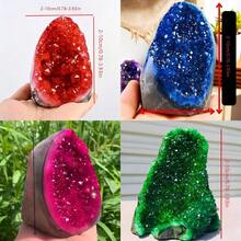 Assorted Color Bohemian Style Quartz Cluster - Select Weight, Select Multicolor Quartz Cluster Decor, Unique Home & Office Decoration, Perfect Gift For Christmas, Valentine's Day (Display & Collection), Wedding, Parents, Mineral Specimen, Feng Shui Item, Mother's Day, Desk Accessory, Jewelry Making DIY, Natural Healing Crystal - Crystal Ornaments - View 4