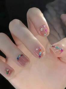 1000pcs Colorful Rhinestone Nail Art Accessories,Rinestones, Multi-Shaped Crystal Flat Back Nail Gems, 3D Three-Dimensional Flat Back Nail Art Accessories, DIY Nail Design Accessories, Fragrance-Free, For Foot, Hand, And Nail Care, Nail Products, Suitable For Nail Decorations, Phone Cases, Hair Clips, Makeup, And Other DIY Craft Decorations, A Must-Have For Women's Nail Art Decorations,Nails,Nail Charms,Nail Supplies,Christmas Nails - Nhiều màu - Xem 8