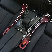 Car Seat Gap Organizer - Front Seat Multi-Function Storage Box With Cup Holder, Phone Slot And Pen Slot, Ergonomic Design + Durable Plastic Material, Efficient Use Of Gap Space