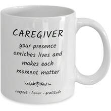Caregiver Mug, Ideas Caregiver, Gifts Women, Caregiver Appreciation Ideas, Caregiver Coffee Mug Thank You - 白色 - 查看 5