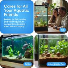 1 pieza Alimentador automático inteligente con temporizador negro para acuario, compatible con varios tipos de alimento, funciona con pilas (AA no incluidas), sin pilas, de material PVC, para anfibios, reptiles y peces pequeños, sistema de alimentación para acuario, diseño elegante, construcción duradera, accesorios para reptiles, accesorios para tortugas, accesorios para terrarios/vivarios, accesorios para tortugas, accesorios para recintos de reptiles, accesorios para lagartos - Multicolor - Ver 6