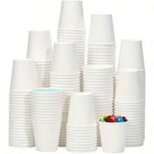 50/100 Stücke Mini Einweg-Papierbecher - ideal für Supermarktkostproben, Mundspülung, Obstsnacks und Partygetränke - Hohe Qualität, Snackbecher, Geburtstag, Weihnachten, Hotel