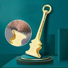Premium Thick Eyebrow Tweezers, Hair Removal Clip, Eyebrow Tweezers, Beard Trimmer, Hair Removal Pliers, Facial Hair Removal Tool, Round Tip - 2cp Gold Silver - View 2
