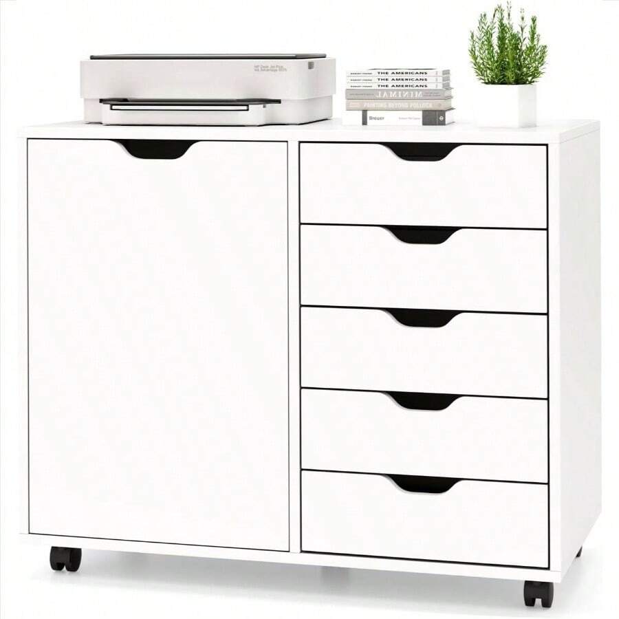 Office Storage Cart - White - View 1
