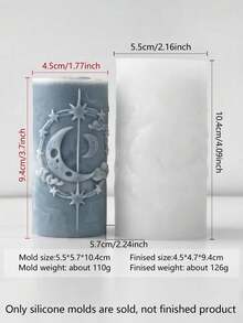 قالب شمع سيليكون بأشكال أجرام سماوية، مناسب لإعداد التأمل، هدايا رأس السنة، حفلات ذات موضوع شتوي. سهل التنظيف وإعادة الاستخدام. قالب متعدد الاستخدامات لصنع الشموع اليدوية، والفن الجصي، والصابون، والطين. مثالي لديكور المنزل، والإقامة بالنمط الإسكندنافي، وغرفة المعيشة، والحمام، والفعاليات الخارجية - أبيض - مشاهدة 17