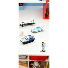 Set Espacial STEM | Juega a ser Astronauta, Aprende Ciencia y Crea Aventuras en Casa | Astronautas y Vehículos Metálicos para Aprender Ciencia Divirtiéndose - Blanco 1 - Ver 2