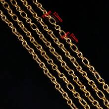 2米时尚不锈钢十字链回形针链，适合DIY珠宝制作项链手链配件 - 鏈條 - 查看 13