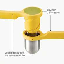 Joseph Joseph Helix Potato Ricer Masher Ergonomic Twist-Action Hand Manual Stainless Steel For Mashed Potato, Vegetable Purees, Stainless Steel, White - ColorC - 查看 3