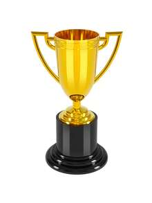 1/6/12pcs Gold Trophy Cup, Plastic Mini Trophy, Sports Game Competition Award Prize, Spelling Bee Contest Reward, Party Favor