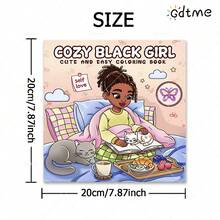 GDTME 1 pezzo Libro da colorare per bambini COZY: Libro da colorare con disegni semplici e audaci per adulti, libro da disegno carino, regalo perfetto per Natale, Ognissanti e compleanni - Libro da colorare con scene accoglienti per alleviare lo stress: adatto per amici che amano il disegno e il colore (Spazio accogliente da colorare) - ACCOGLIENTE - Visualizzare 8