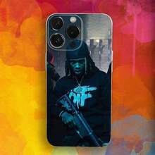 Rapper K-Kings V-Von Compatible con 16, 15, 14, 13, 12, 11 Plus, Pro, Max, Plus Funda Transparente Suave - z8 - Ver 2