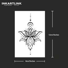 INKARTLINK タトゥーシール 花 ジャグアタトゥー 2枚セット2週間 長持ち 防水 刺青シール 入れ墨シール メンズ レディース 流行 男 女 半永久的 消えるタトゥー 手首 腕 手の背 足 腹部 鎖骨 - 4 - チェックする 5