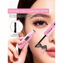 1pc 2-In-1 Lash Bond & Seal – 5ml Strong Hold Lash Glue & Sealant For Cluster Lashes, Long-Lasting Eyelash Adhesive For DIY Lash Extensions - Black - View 6