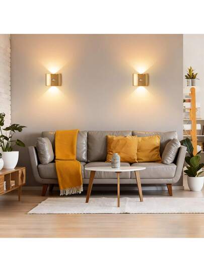 LED Slimme Sensor Night Light, Indoor Motion Wand Lamp, Wireless Battery Powered, Adhesive Rotatable, Portable, Easy To Install, Adjustable Temperature Brightness, Hallways, Bathrooms, Bedrooms, Kitchens, Cabinets, Stairs, Entrances, Bedside, Tables, Closets, Home ation, Living Room Bedside Cordless Verlichting view 5