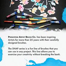 Princeton Snap Synthetic Bristles White Short Handle Snap Paint Brush Set #3 Set Of 4 - Multicolor - View 7