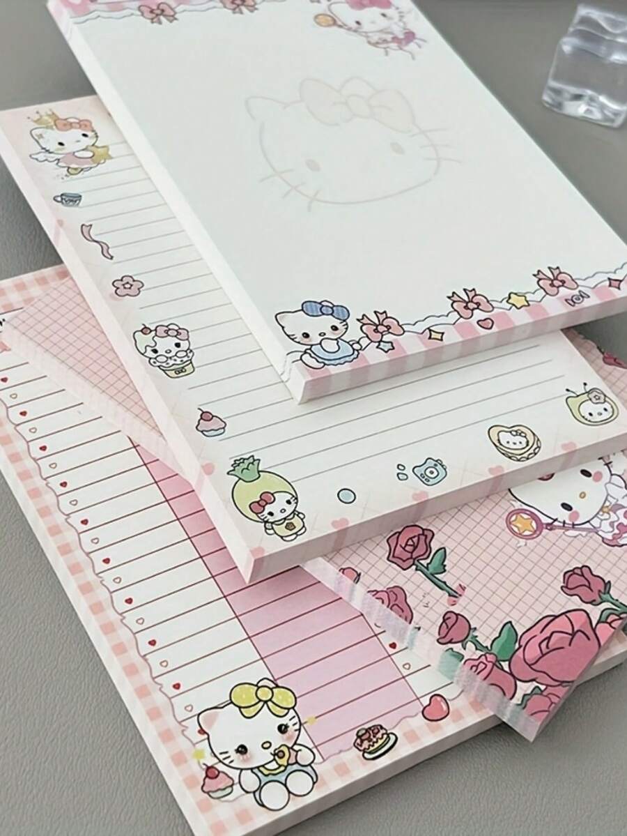 2pcs/4pcs  Memo Pad - Multiple Patterns Available, Suitable For Office, Note-Taking And Study, Cute Stationery