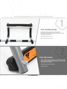 1pc Multifunctional Pull-Up Trainer, No Drilling Required, Lightweight, Strong Load-Bearing Capacity, Used To Enhance Upper Body Strength, Suitable For Home Doorframes And Gyms.
