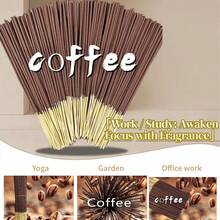 145/165/195 Pcs Coffee Incense Sticks, Suitable For Yoga, Meditation And Sitting Meditation. Purify The Mind, Dispel Negative Energy, Also Suitable For Outdoor Travel, Courtyard, Bedroom, Home Decor And Deodorizing Bathroom - Coffee - View 8