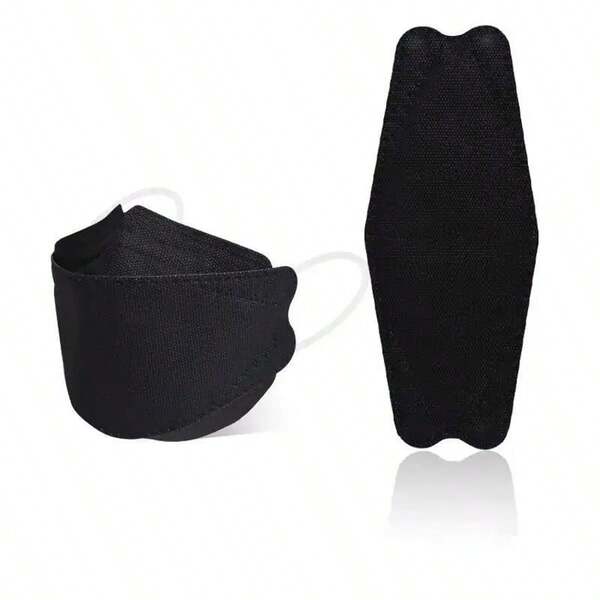 20 mascarillas desechables por paquete, 2 colores, KN95, estampado con forma de pez, cada una empaquetada individualmente.