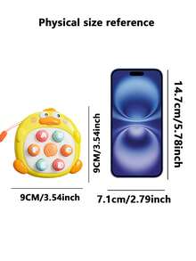 1pc Whack-A-Mole Mini Handheld Toy, Interactive Educational Toy For Toddlers, No Battery Needed Multi-Color Design, Suitable Gift For Kids 3+ Years Old , Christmas Birthday