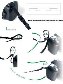 1pc PU Leather Camera Strap