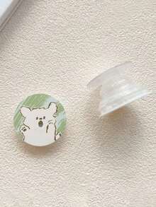 1 pieza Soporte de teléfono con agarre de dibujos animados de oso y perro, soporte de escritorio adhesivo y expandible, soporte de teléfono unisex adecuado para todos los teléfonos inteligentes compatibles con y Android, regalo para cumpleaños, familia, amigos, para baño, cocina, regalos de cumpleaños, soporte de teléfono, accesorios de teléfono, con alta capacidad de carga